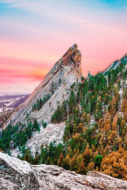 Flatirons Rock in Boulder Colorado